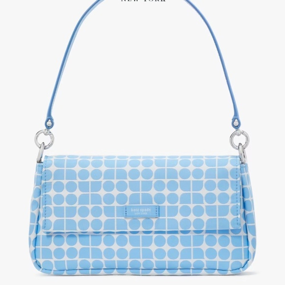 Kate Spade Noel Jacquard Convertible Crossbody Canvas XBody
Astral Blue
NWT